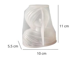 Molde silicona mujer con turbante